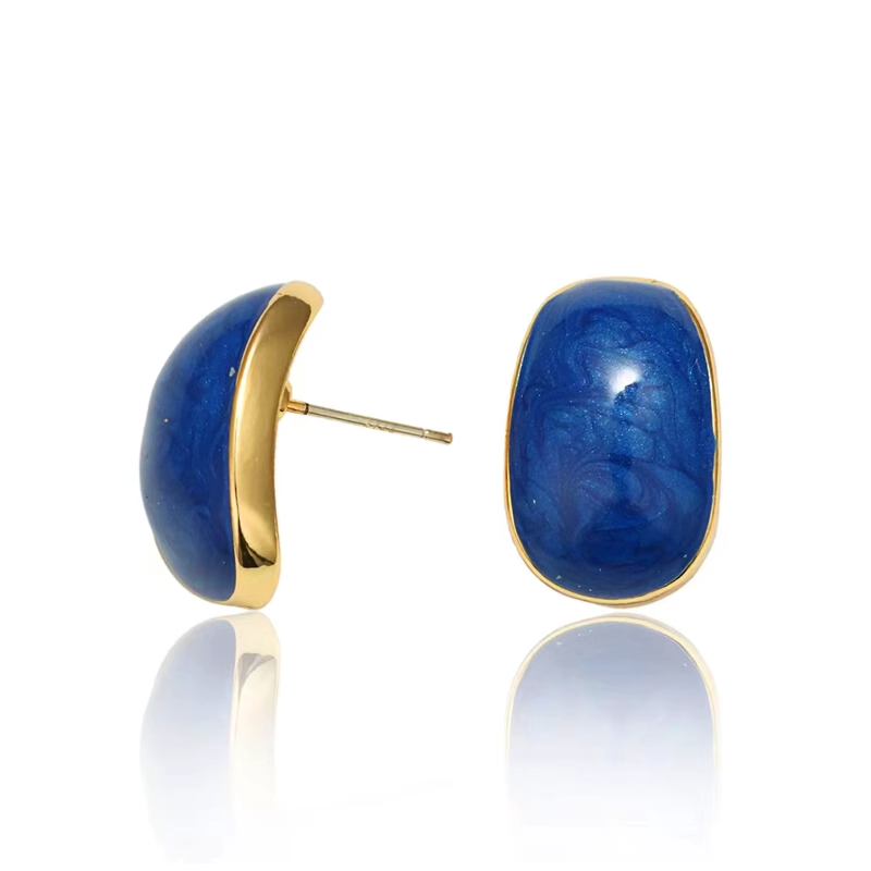 Minimalist Blue Earrings