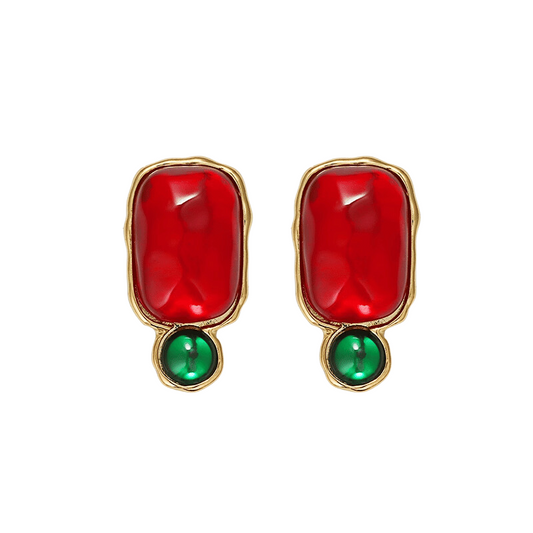 Rainbow Dream Ruby Earrings