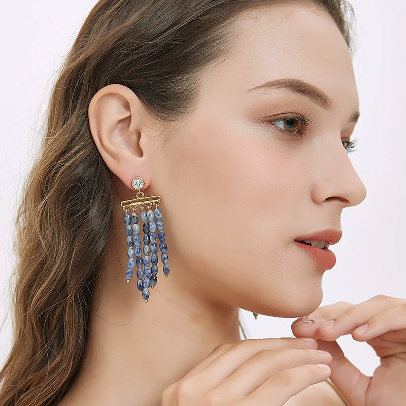 Diamond Tassel Earrings