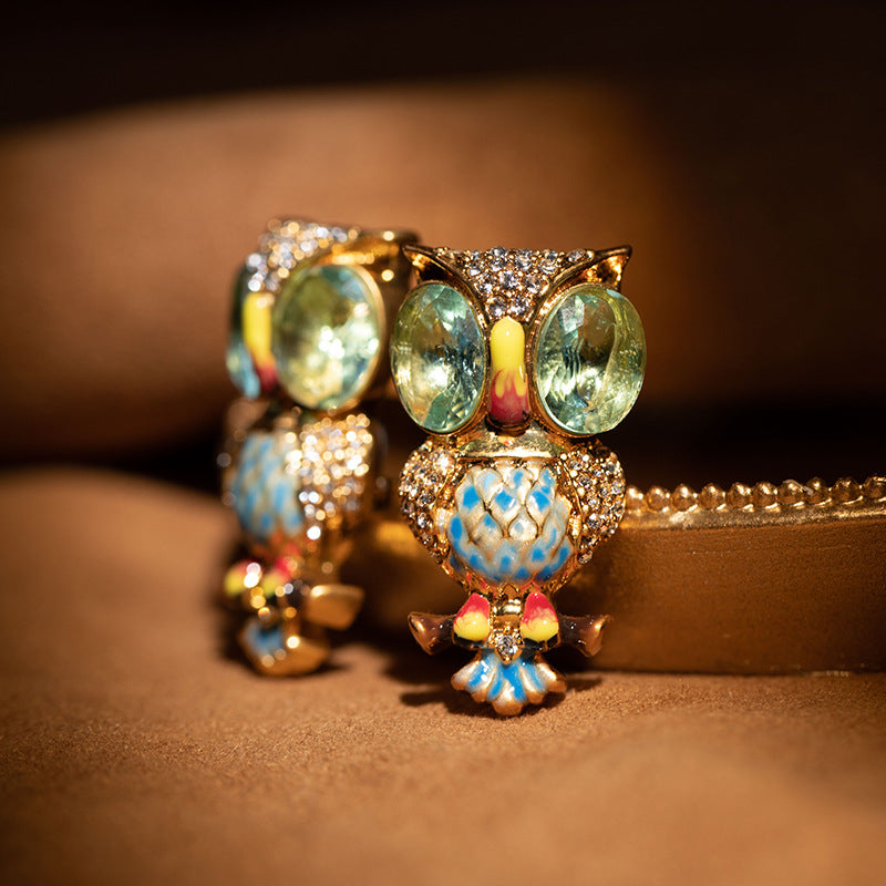 Colorful Owl Stud Earrings - GoOpenit