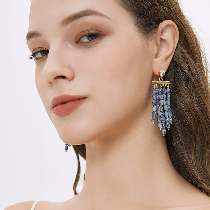 Diamond Tassel Earrings