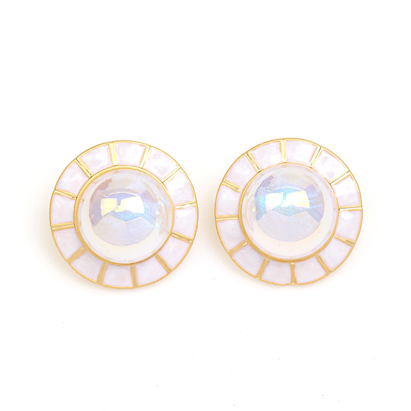 Round Stud Earrings - GoOpenit