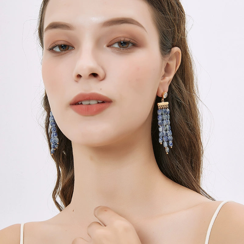 Diamond Tassel Earrings