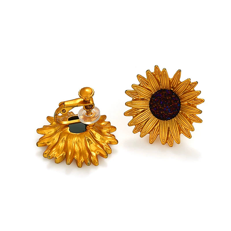 Sunflower Bloom Earrings - GoOpenit