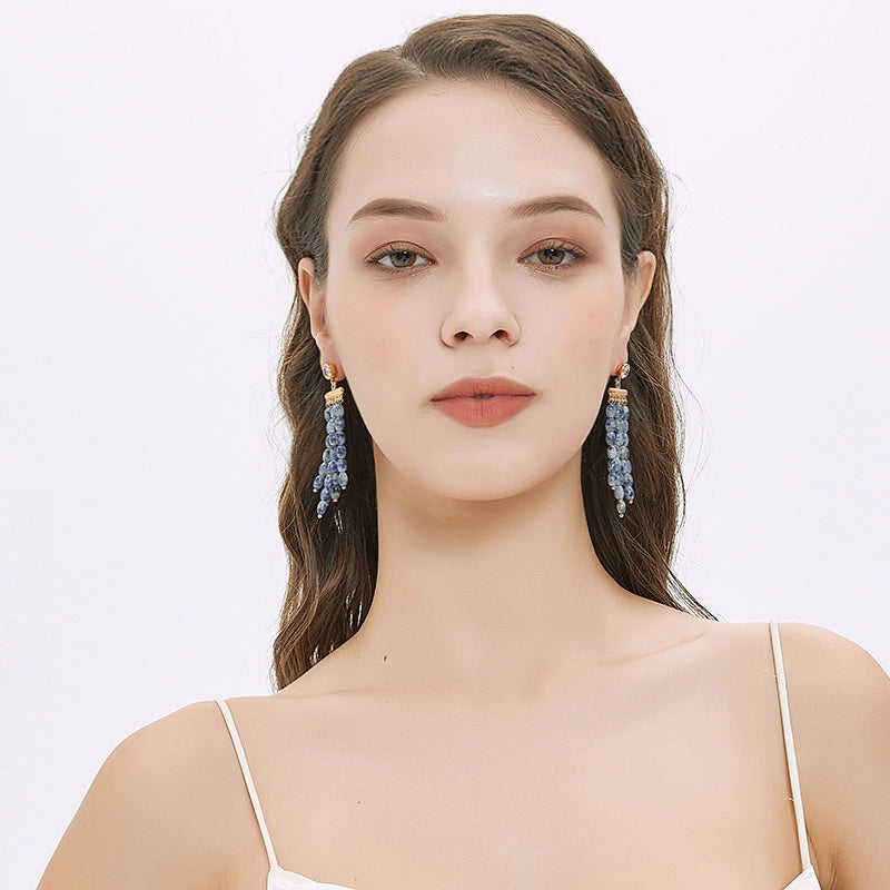 Diamond Tassel Earrings