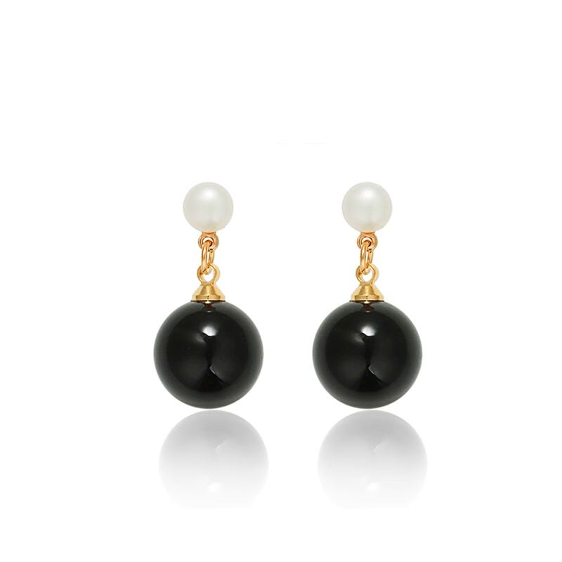 Black Onyx Stud Earrings