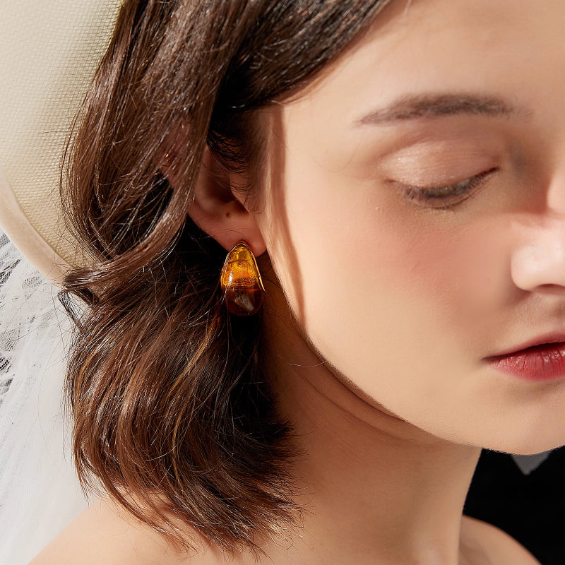 Amber Earrings - GoOpenit