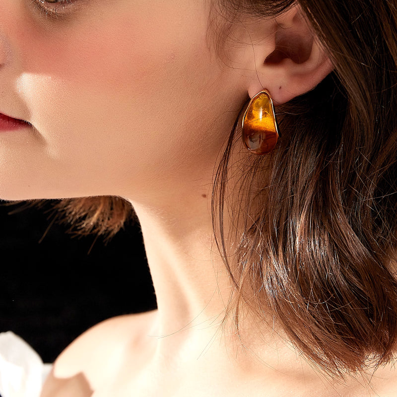 Amber Earrings - GoOpenit